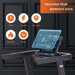GYMOST Treadmills for Home,12% Auto Incline Walking Running Treadmill with 3.0HP,Folding Treadmill Support Bluetooth and Wireless Charge,350 lbs Weight Capacity