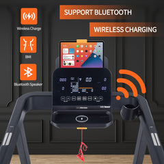 GYMOST Treadmills for Home,12% Auto Incline Walking Running Treadmill with 3.0HP,Folding Treadmill Support Bluetooth and Wireless Charge,350 lbs Weight Capacity