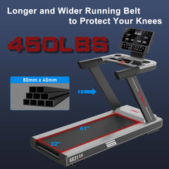 GYMOST Treadmills for Home,5.0HP Brushless Motor with 15% Auto Incline,Advanced Heavy Duty Commercial Series Treadmills for Gym,Running and Walking